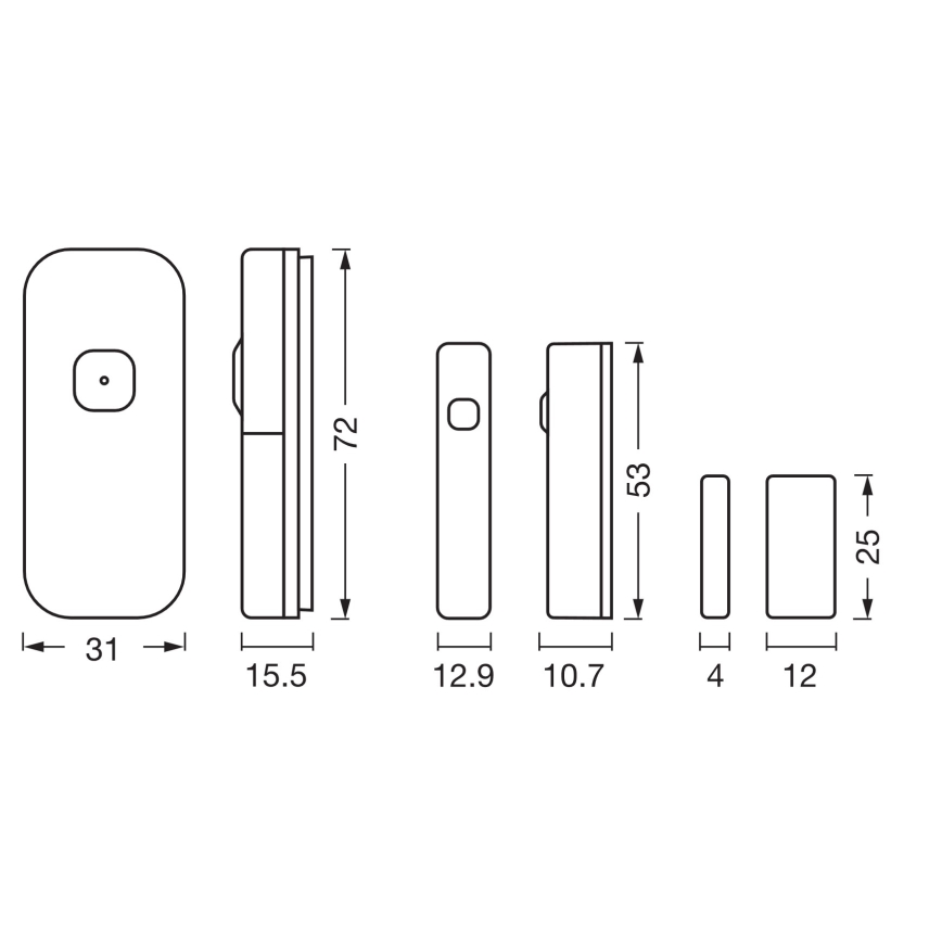 Osram - Sensor de contacto SMART+ Wi-Fi, 3,7 V, 500 mAh