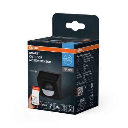 Osram - Sensor solar de movimento para exterior SMART+ 3,7V antracite IP65 Wi-Fi 800 mAh
