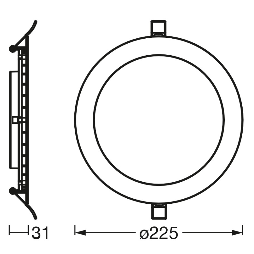 Osram - Luminária de embutir LED dimerizável SMART+ DOWNLIGHT LED/22W/230V 3000-6500K Wi-Fi