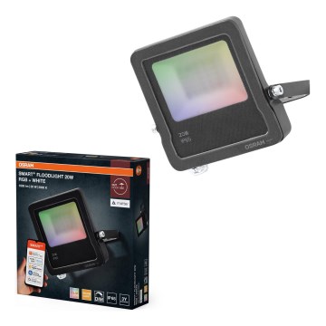 Osram - SMART+ FLOODLIGHT LED RGBW dimerizável, 20W, 230V, IP65, Wi‑Fi