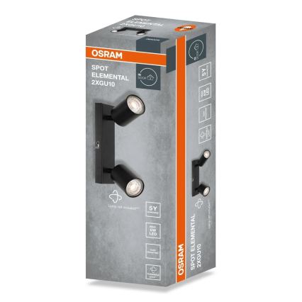 Osram - Spot ELEMENTAL 2xGU10/6W/230V