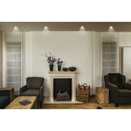 Osram - Spot embutido LED SPOT TWIST LED/5W/230V 3000K Ø 7 cm branco/preto