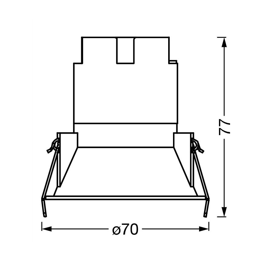 Osram - Spot embutido LED SPOT TWIST LED/5W/230V 3000K Ø 7 cm branco/preto