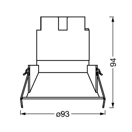 Osram - Spot embutido SPOT TWIST LED/10W/230V 4000K diâmetro 9,3 cm branco