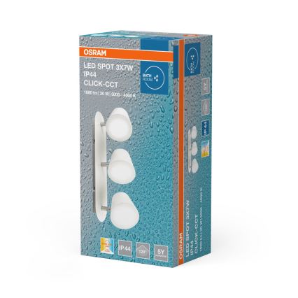 Osram - Spot LED para casa de banho 3xLED/7W/230V IP44 3000/4000K