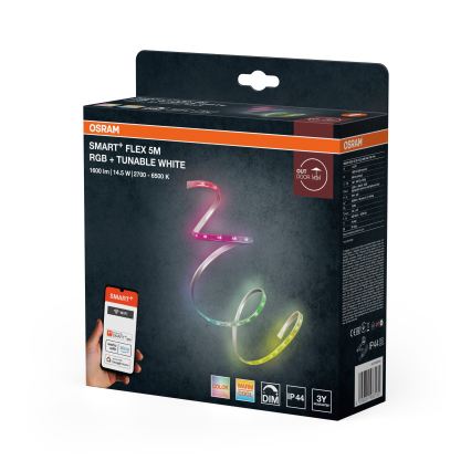 Osram - LED RGBW Fita regulável para exteriores SMART+ FLEX 5m LED/14,5W/230V 2700-6500K IP44 Wi-Fi