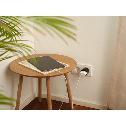 Osram - Tomada inteligente SMART+ MATTER SCHUKO 2300W/230V/10A Wi-Fi preta