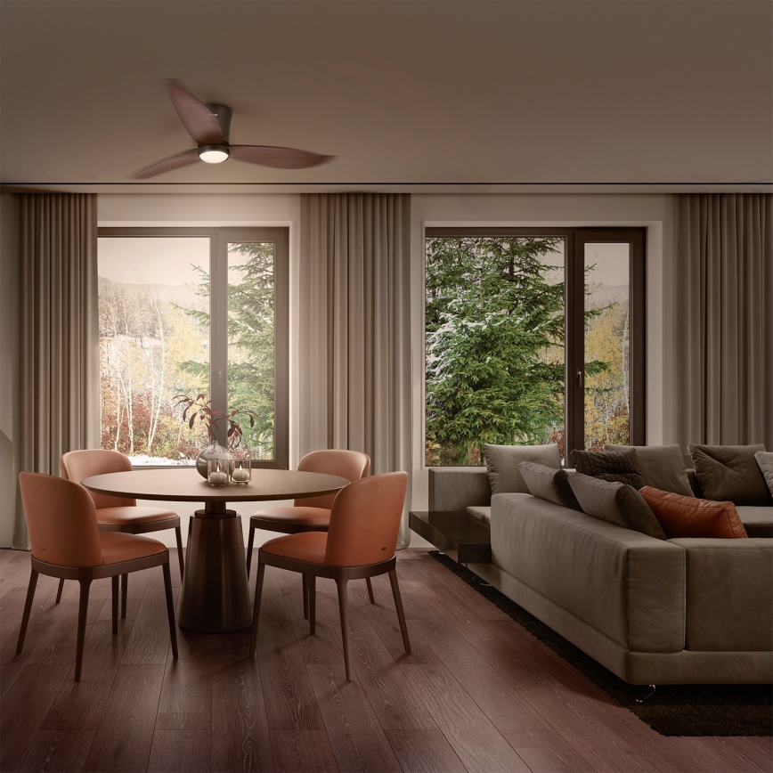 Osram - Ventilador de teto LED regulável FOHN LED/18W/230V 3000/4000/6500K + controlo remoto
