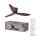 Osram - Ventilador de teto LED regulável FOHN LED/18W/230V 3000/4000/6500K + controlo remoto