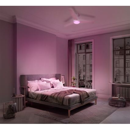 Osram - Ventilador de tecto LED RGB regulável NORDES LED/18W/230V 3000-6500K + controlo remoto