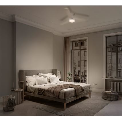 Osram - Ventilador de tecto LED RGB regulável NORDES LED/18W/230V 3000-6500K + controlo remoto