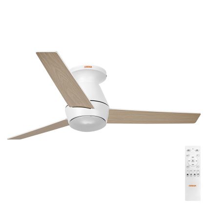 Osram - Ventilador de tecto LED RGB regulável NORDES LED/18W/230V 3000-6500K + controlo remoto