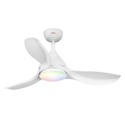 Osram - Ventilador de teto LED RGB regulável NORDES LED/18W/230V 3000-6500K + controlo remoto