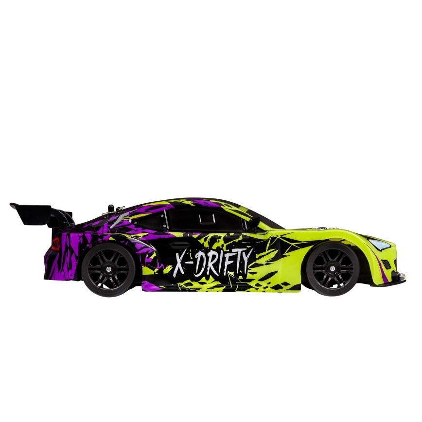 Overmax - carro drift RC com controlo remoto X-DRIFT 1000 mAh amarelo/roxo