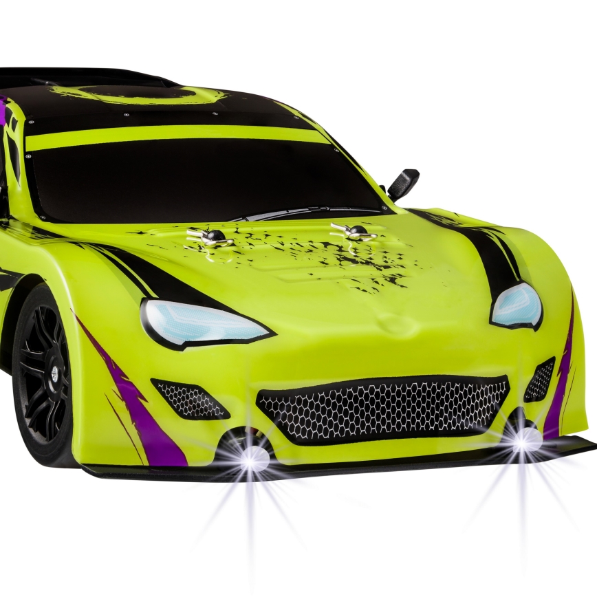 Overmax - carro drift RC com controlo remoto X-DRIFT 1000 mAh amarelo/roxo