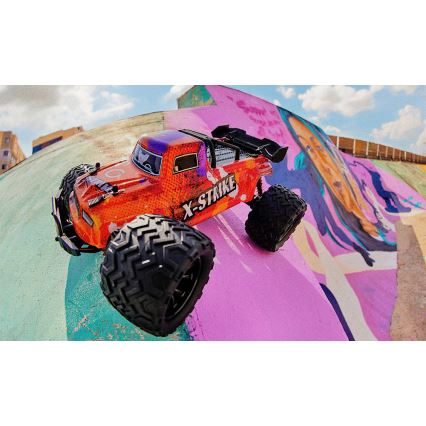 Overmax - Carro RC com comando remoto X-STRIKE 3000 mAh preto/laranja