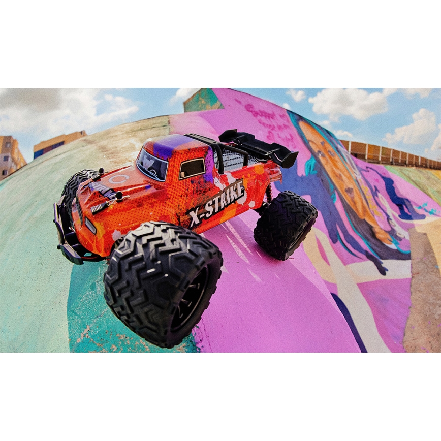 Overmax - Carro RC com comando remoto X-STRIKE 3000 mAh preto/laranja