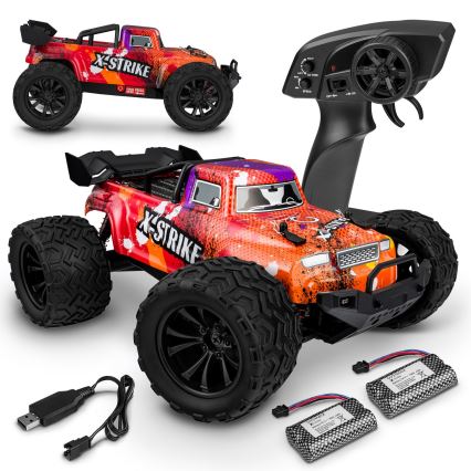 Overmax - Carro RC com comando remoto X-STRIKE 3000 mAh preto/laranja