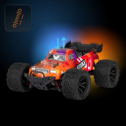 Overmax - Carro RC com comando remoto X-STRIKE 3000 mAh preto/laranja