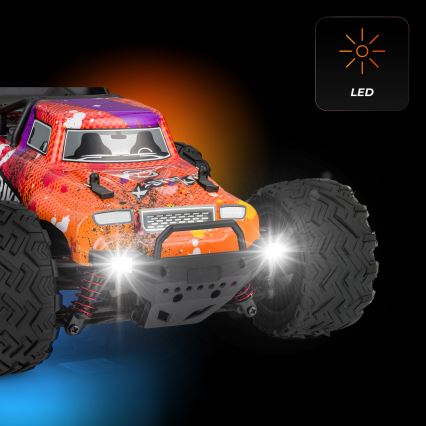 Overmax - Carro RC com comando remoto X-STRIKE 3000 mAh preto/laranja