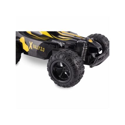 Overmax - Carro RC com controlo remoto X-RALLY 2.0 1200 mAh Preto/Amarelo