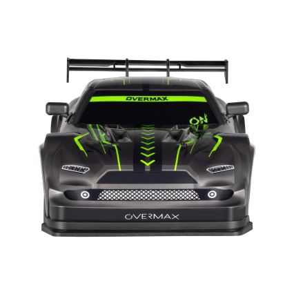 Overmax - Carro de drift RC 2 em 1 X-OVERSLIDE com comando remoto, 1000 mAh, preto/verde/azul/vermelho