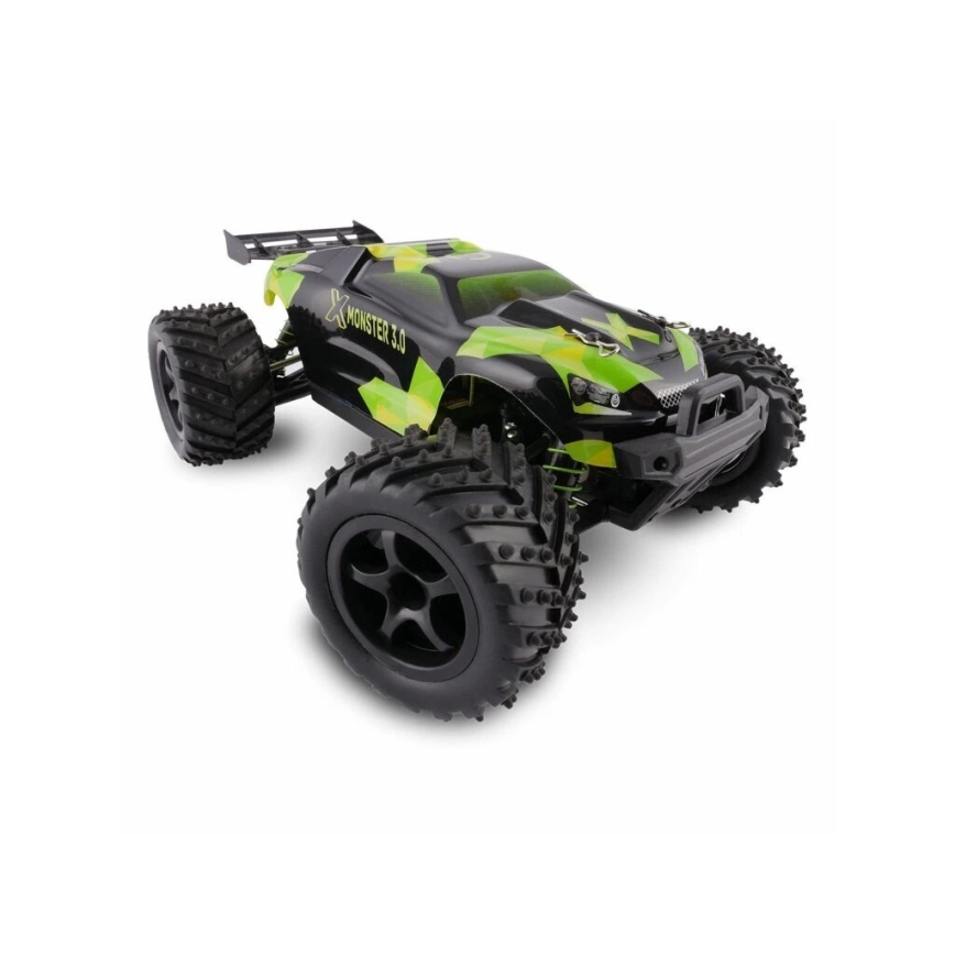 Overmax - Carro RC X-MONSTER 3.0 1700 mAh Preto/Verde