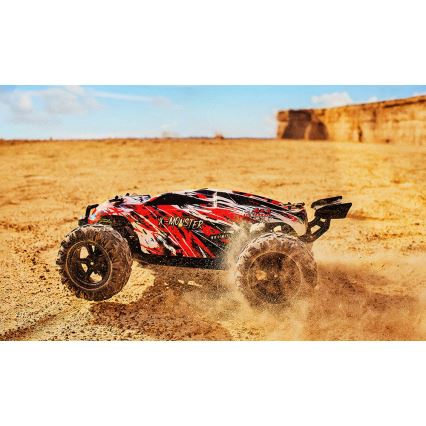 Overmax - Carro RC com comando remoto 2 em 1 X-MONSTER 3.5 1700 mAh preto/vermelho/verde