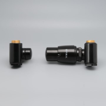 P.M.H. INTER-RB - Válvula com cabeça termostática INTER direita/preta