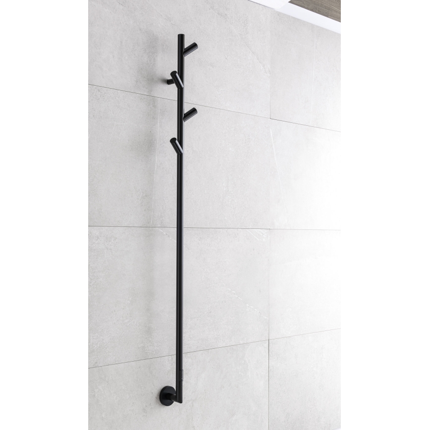 P.M.H. LS1B - Toalheiro elétrico LISA 24W/230V 170 cm IP44 preto