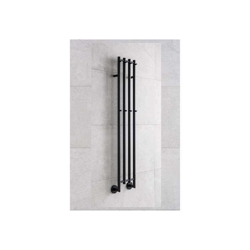 P.M.H. MO1B-R - Toalheiro elétrico MONA 93W/230V 153,3 cm IP44 preto