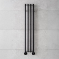 P.M.H. MO1B-RK - Toalheiro elétrico MONA 93W/230V 153,3 cm IP44 preto