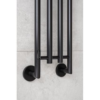 P.M.H. MO1B-RK - Toalheiro elétrico MONA 93W/230V 153,3 cm IP44 preto