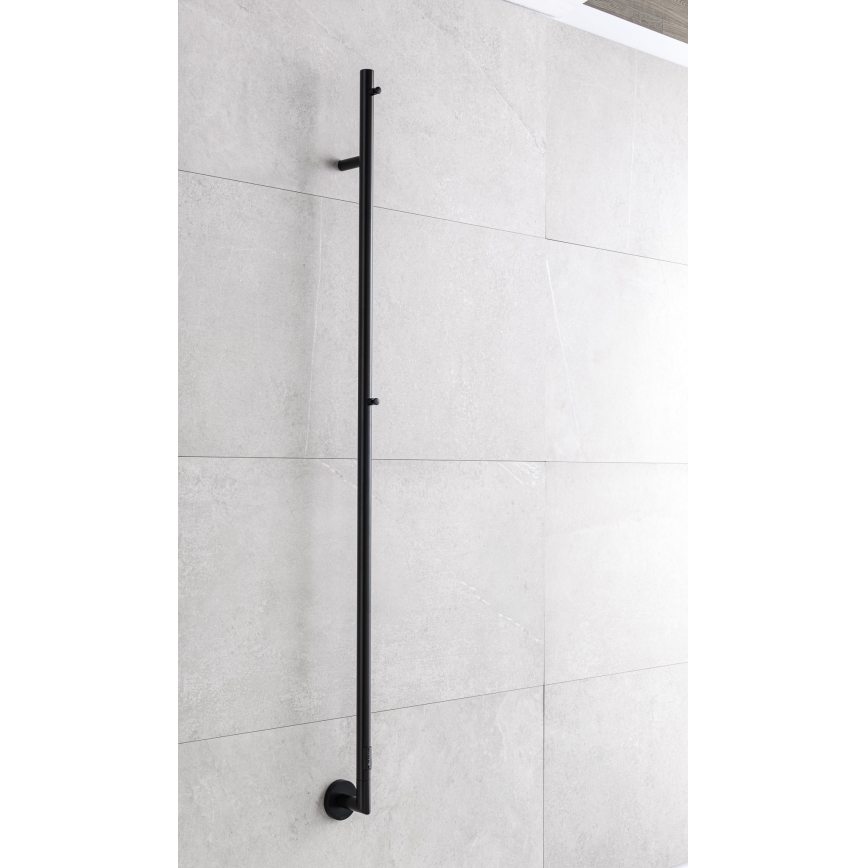 P.M.H. OL1B - Toalheiro elétrico OLE 24W/230V 170 cm IP44 preto