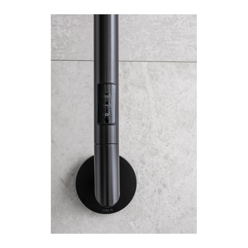 P.M.H. OL1B - Toalheiro elétrico OLE 24W/230V 170 cm IP44 preto