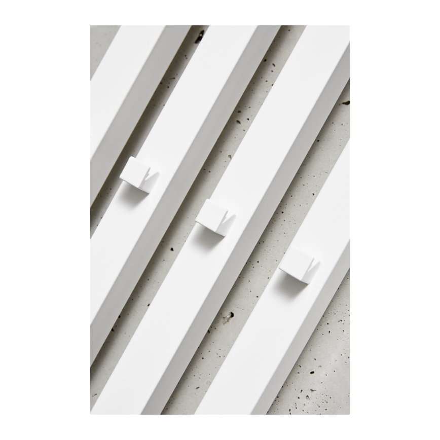 P.M.H. P2W/4 - Toalheiro aquecido em escada PLUTO 406 W 150 cm branco