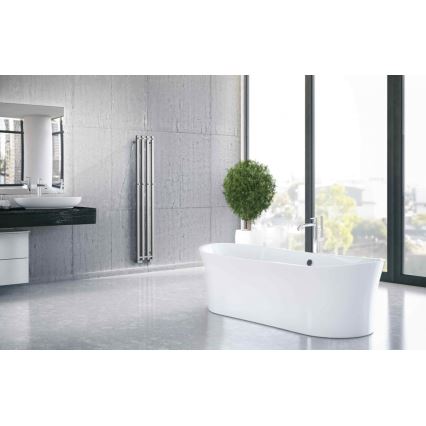 P.M.H. PX2C/4 - Radiador-toalheiro para casa de banho PLUTO X, 350 W, 150 cm, cromo brilhante