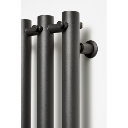 P.M.H. R2B - Radiador-toalheiro em escada para casa de banho ROSENDAL 350 W 150 cm preto