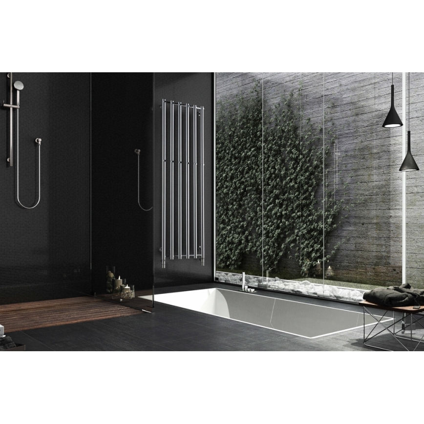 P.M.H. R2C/6 - Toalheiro aquecido para casa de banho ROSENDAL 525W 150 cm cromo brilhante