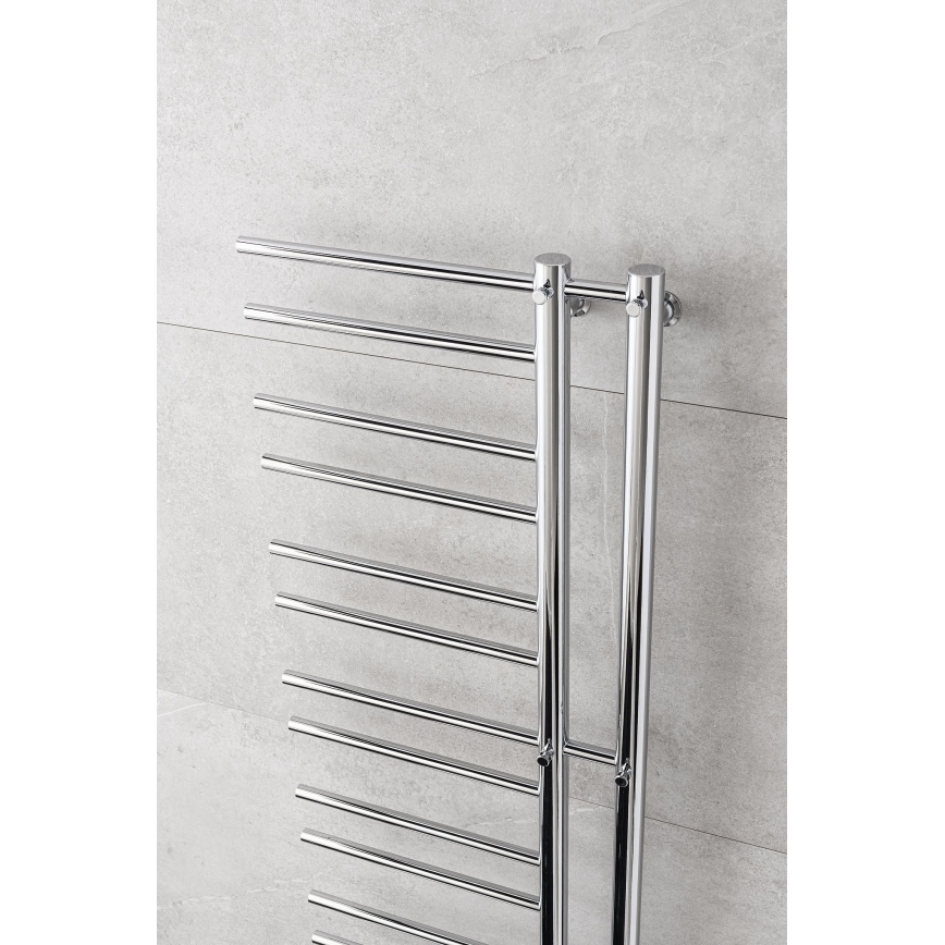P.M.H. T2C-L - Radiador toalheiro para casa de banho THEIA 352W 154 cm esquerdo/cromado brilhante