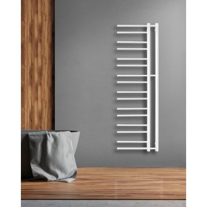 P.M.H. T2W-L - Radiador-toalheiro para casa de banho THEIA 352 W 154 cm ligação à esquerda/branco
