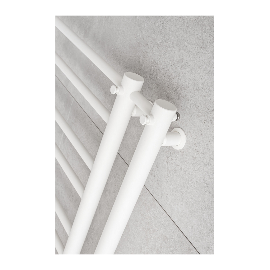 P.M.H. T2W-L - Radiador-toalheiro para casa de banho THEIA 352 W 154 cm ligação à esquerda/branco