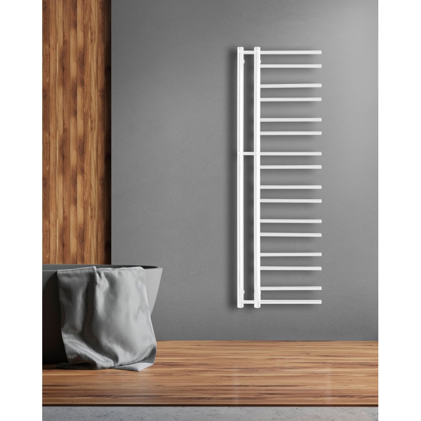 P.M.H. T2W - Toalheiro aquecido THEIA 352W 154 cm direito/branco