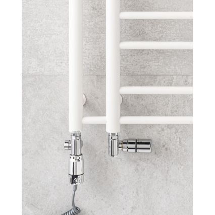 P.M.H. T2W - Toalheiro aquecido THEIA 352W 154 cm direito/branco