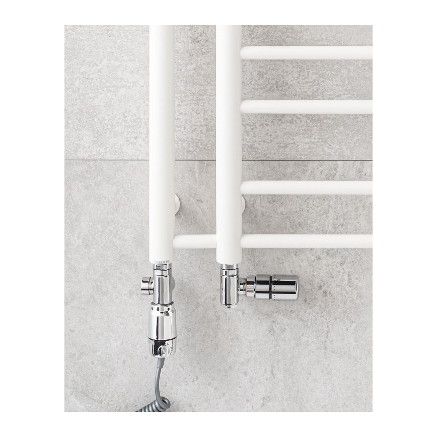 P.M.H. T2W - Toalheiro aquecido THEIA 352W 154 cm direito/branco