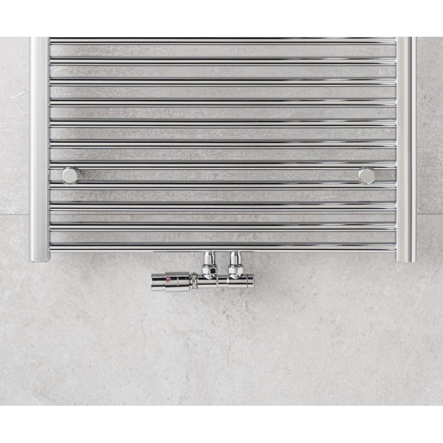 P.M.H. TERM-LC-EK - Válvula com cabeça termostática TERM esquerda/cromado brilhante