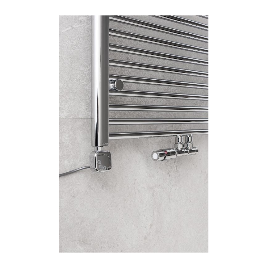 P.M.H. TERM-LC-EK - Válvula com cabeça termostática TERM esquerda/cromado brilhante