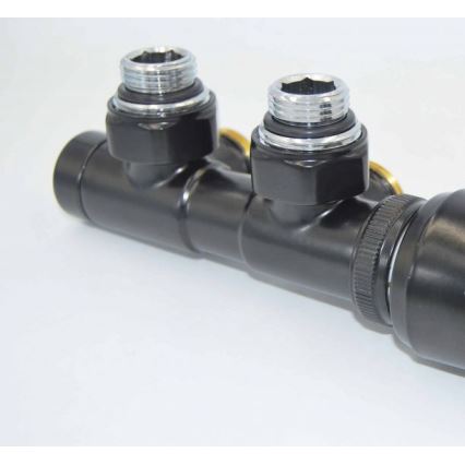 P.M.H. TERM-RB-EK - Válvula com cabeça termostática TERM direita/preta