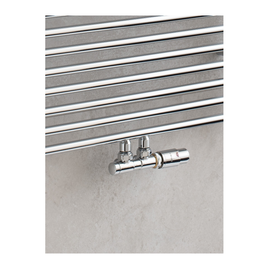 P.M.H. TERM-RC-EK - Válvula com cabeça termostática TERM direita/cromo brilhante