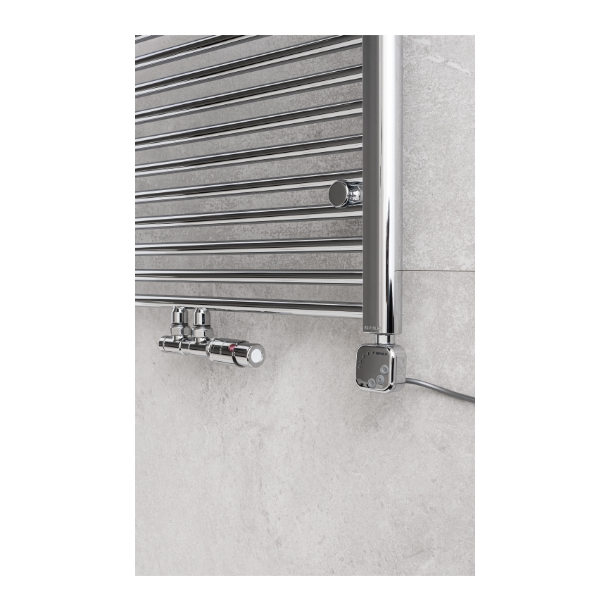 P.M.H. TERM-RC-EK - Válvula com cabeça termostática TERM direita/cromo brilhante